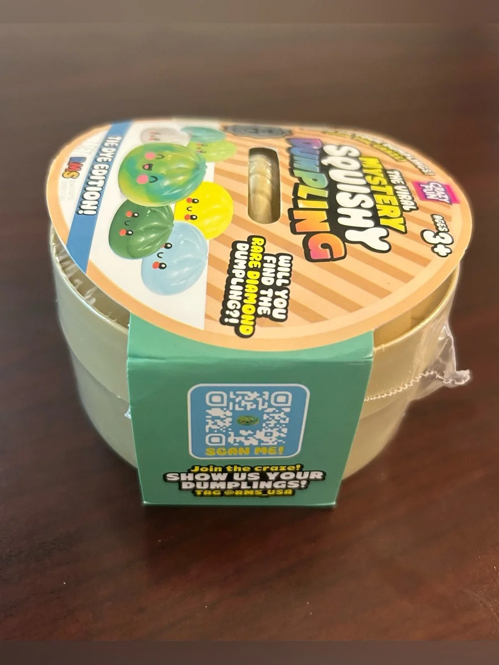 RMS Crazy Fun Mystery Squishy Dumpling - The Tye Dye Edition! NIB